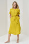 Image 1 of Summer linen dress features side pockets and a linen belt Milo from Baltic Linen
